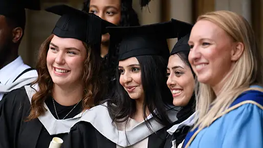 Students at graduation