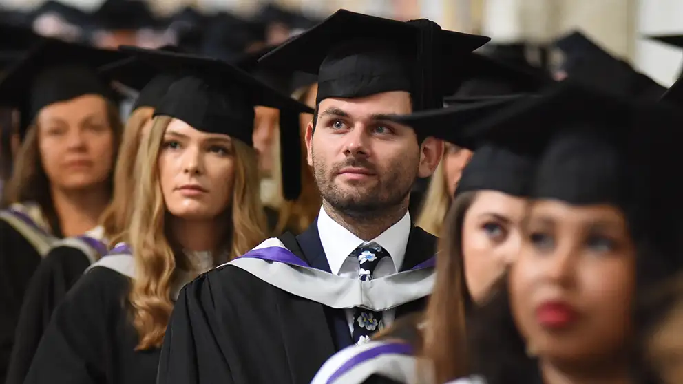 Students at graduation