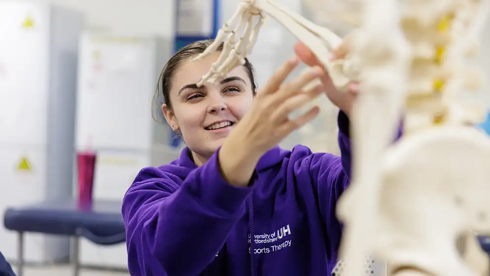 Student working header