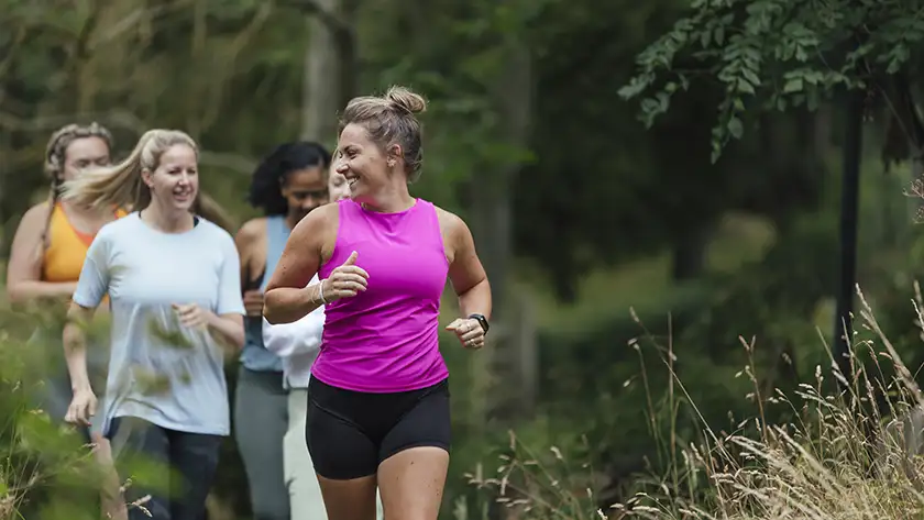 People running