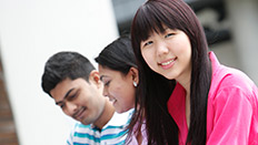 International students outside