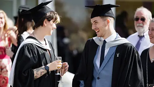 Students at graduation