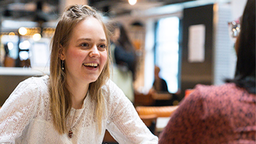 Young lady smiling 