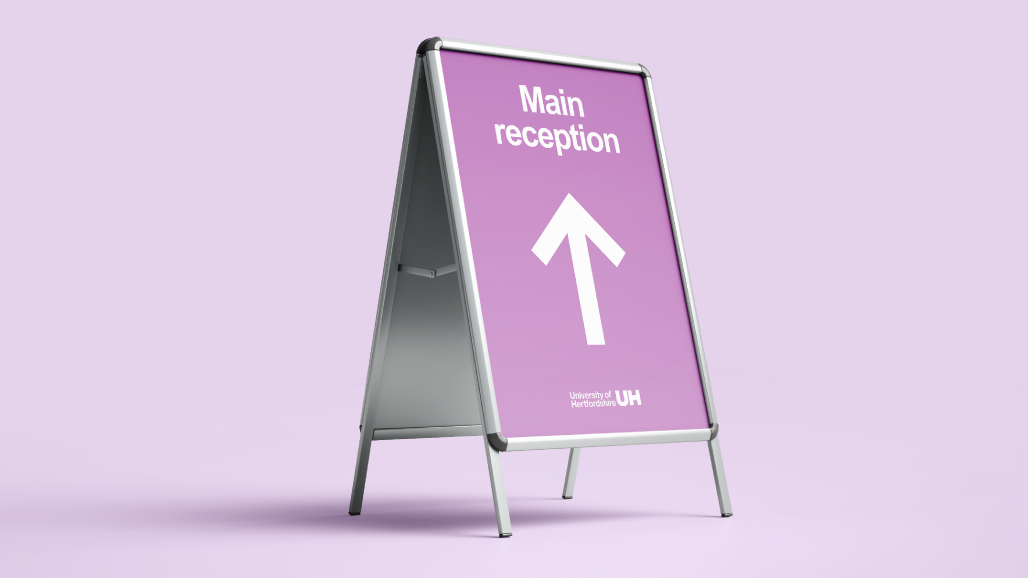 An example of our signage templates in use