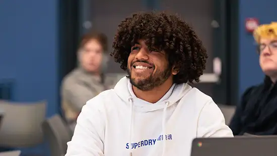 Student smiling 