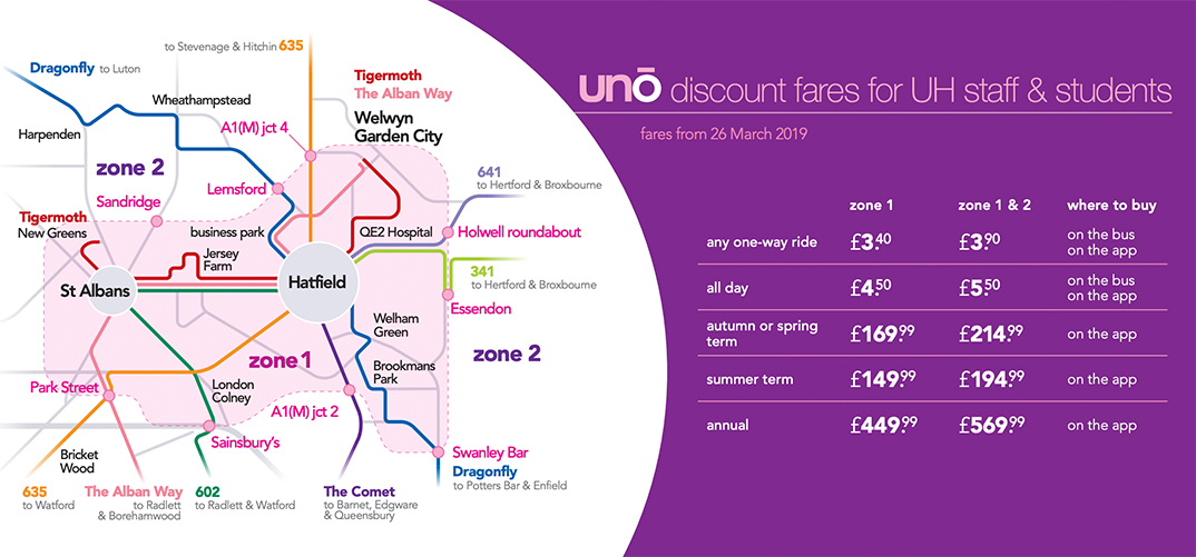 Uno Spring 2022 Schedule Commuting | Life | Uni Of Herts