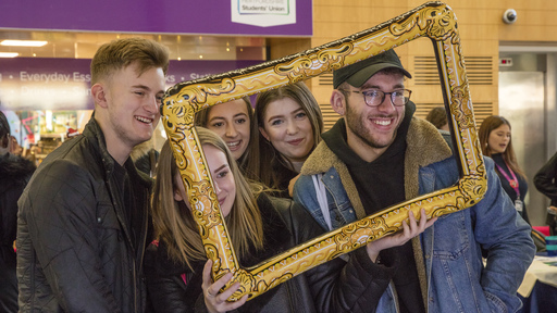 Group of students on campus