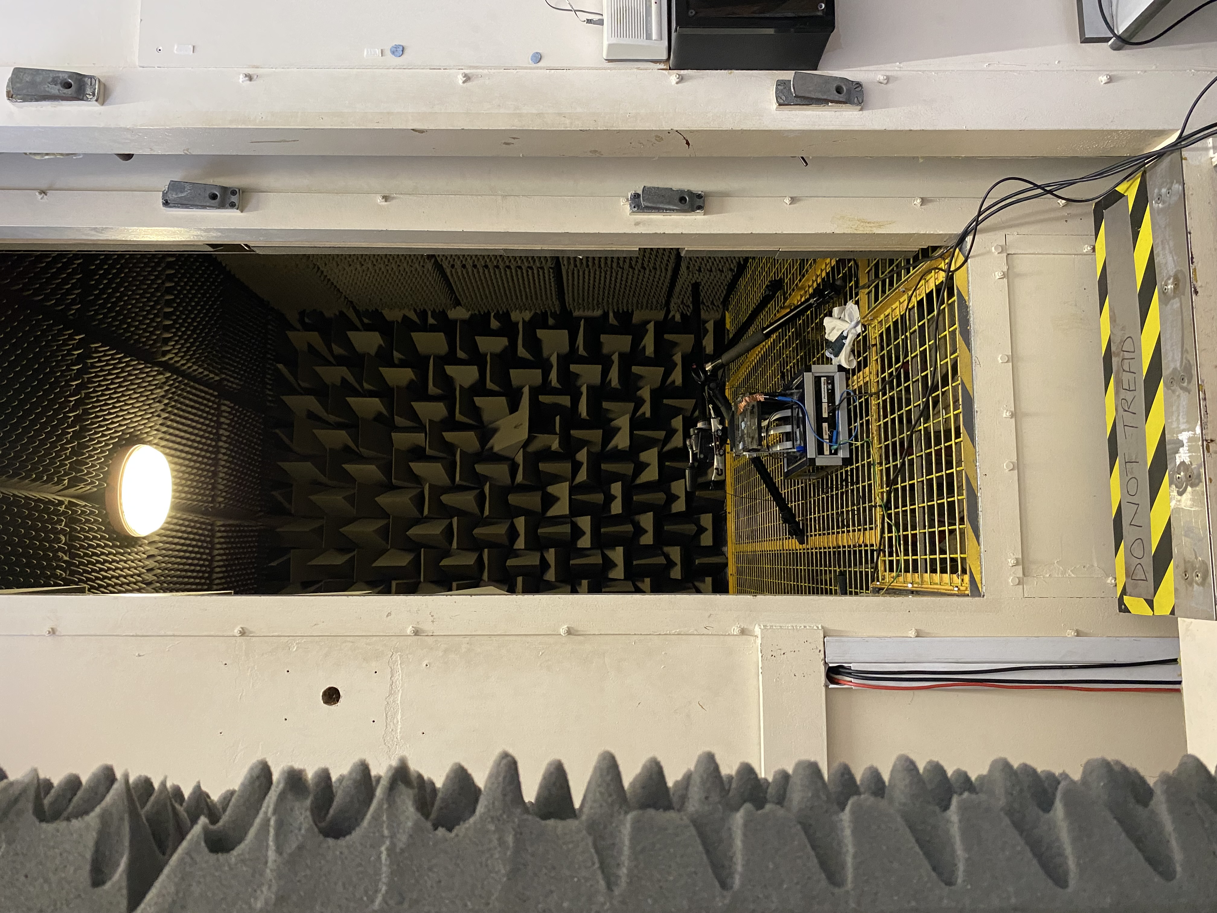 Camera in a sound proof room