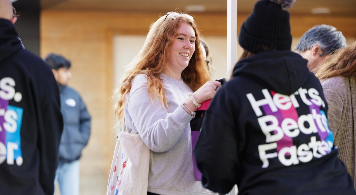 A new student at an openday