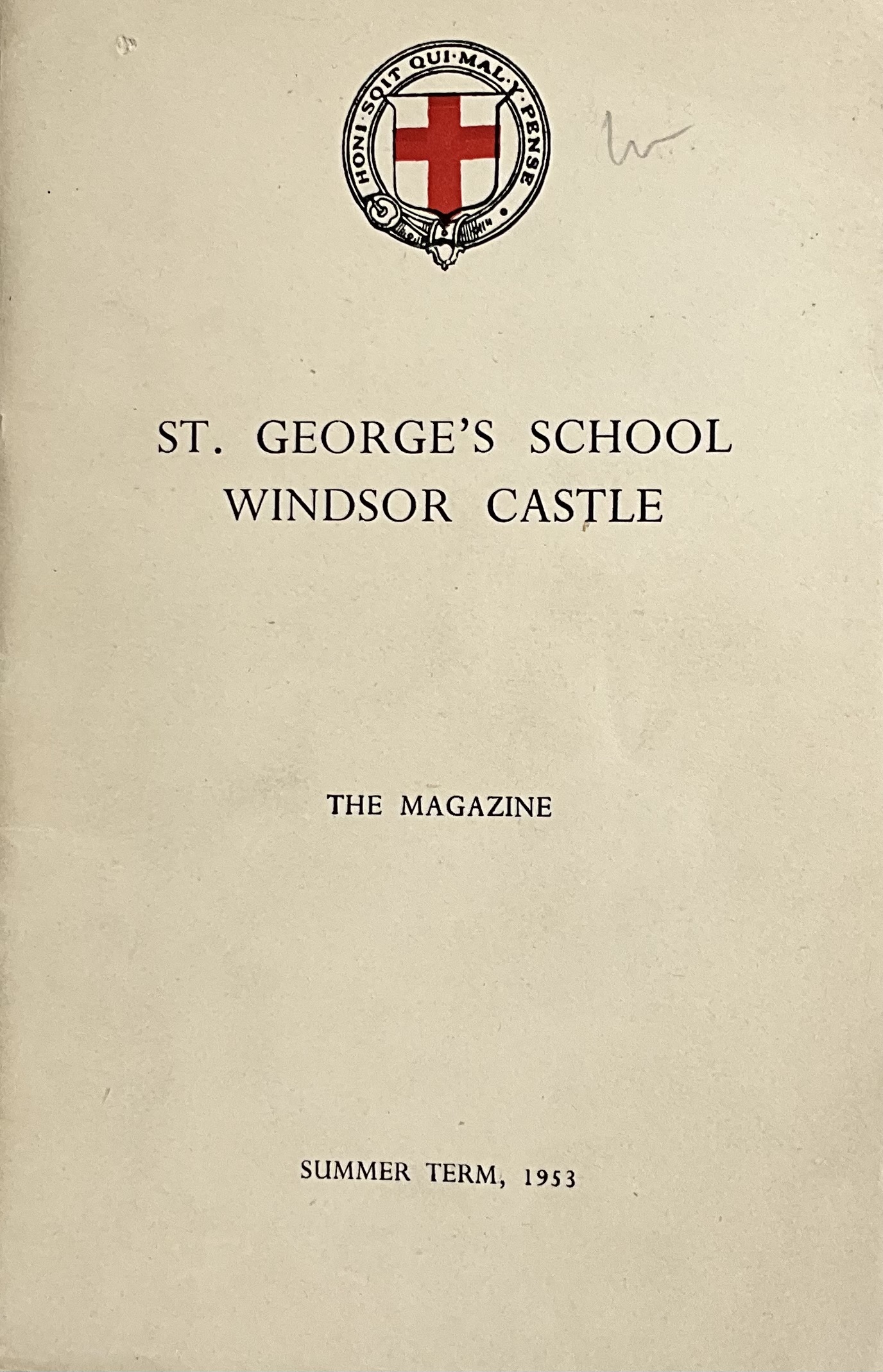 Cover of St George's School Magazine