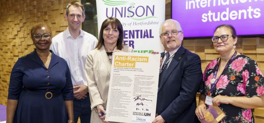 University of Hertfordshire signs UNISON Anti-Racism Charter