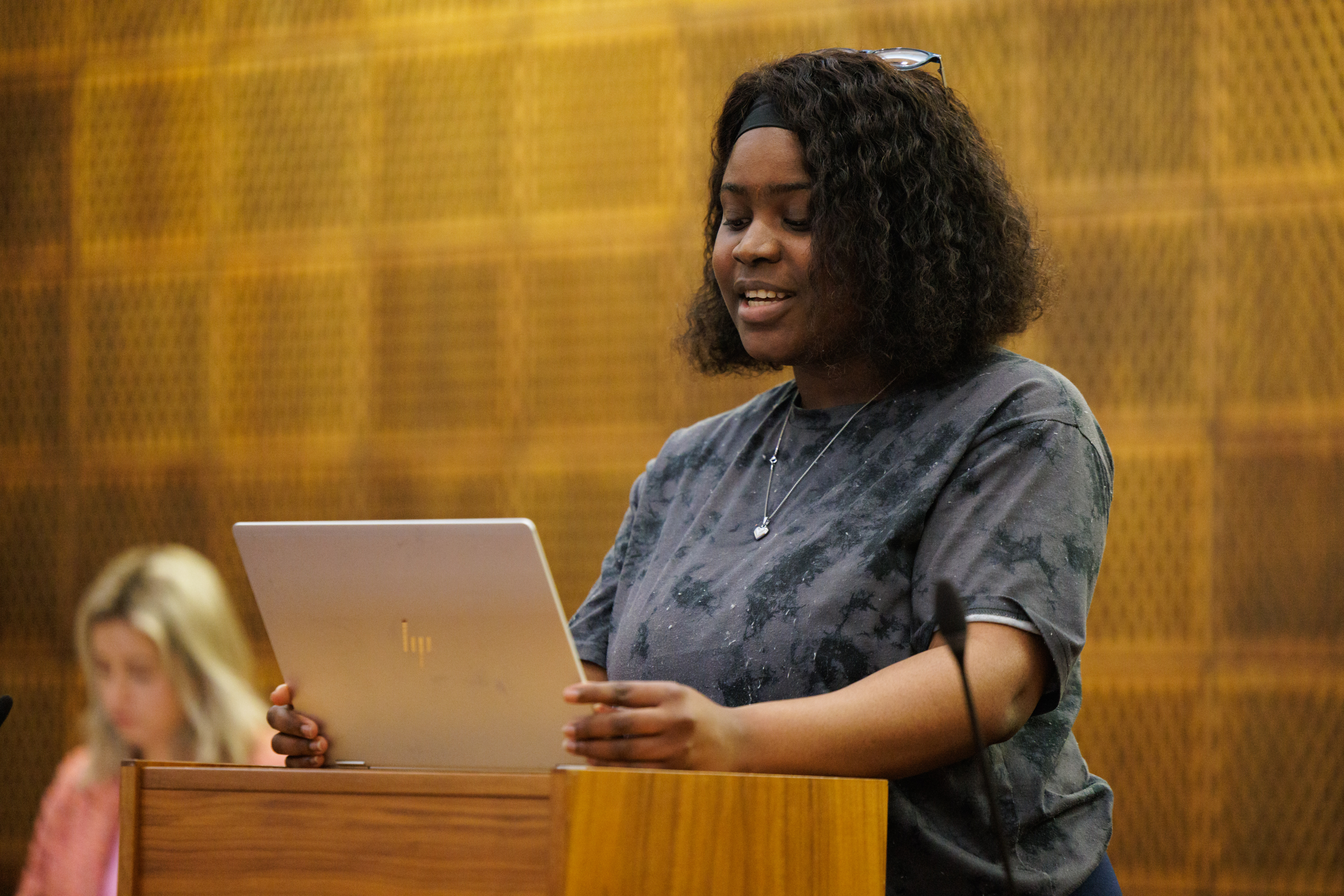 image of students in the law court