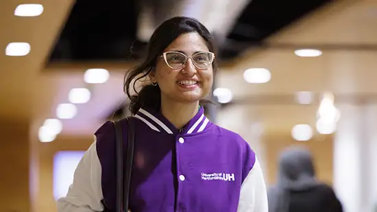 Person wearing merchandise