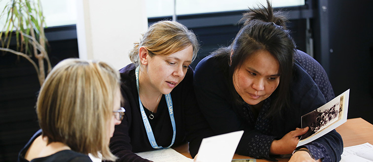 Student teachers in classroom