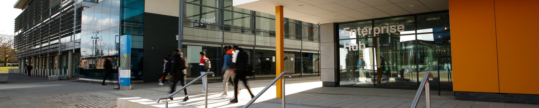 Image of Enterprise Hub building entrance