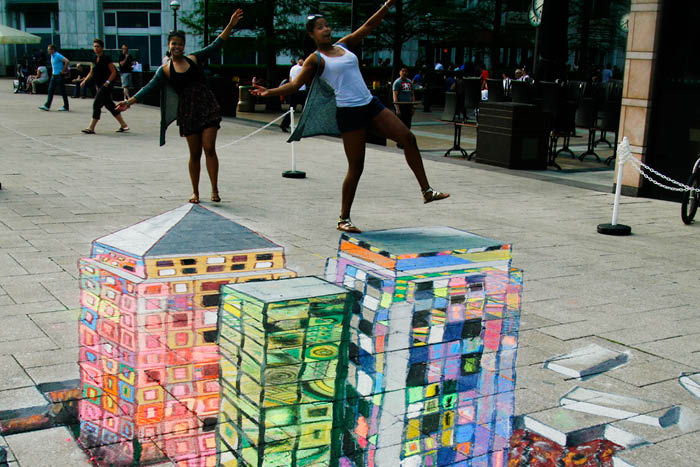 Illusion Street Art at Welcome Week
