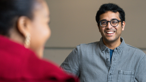 Image of a male student smiling