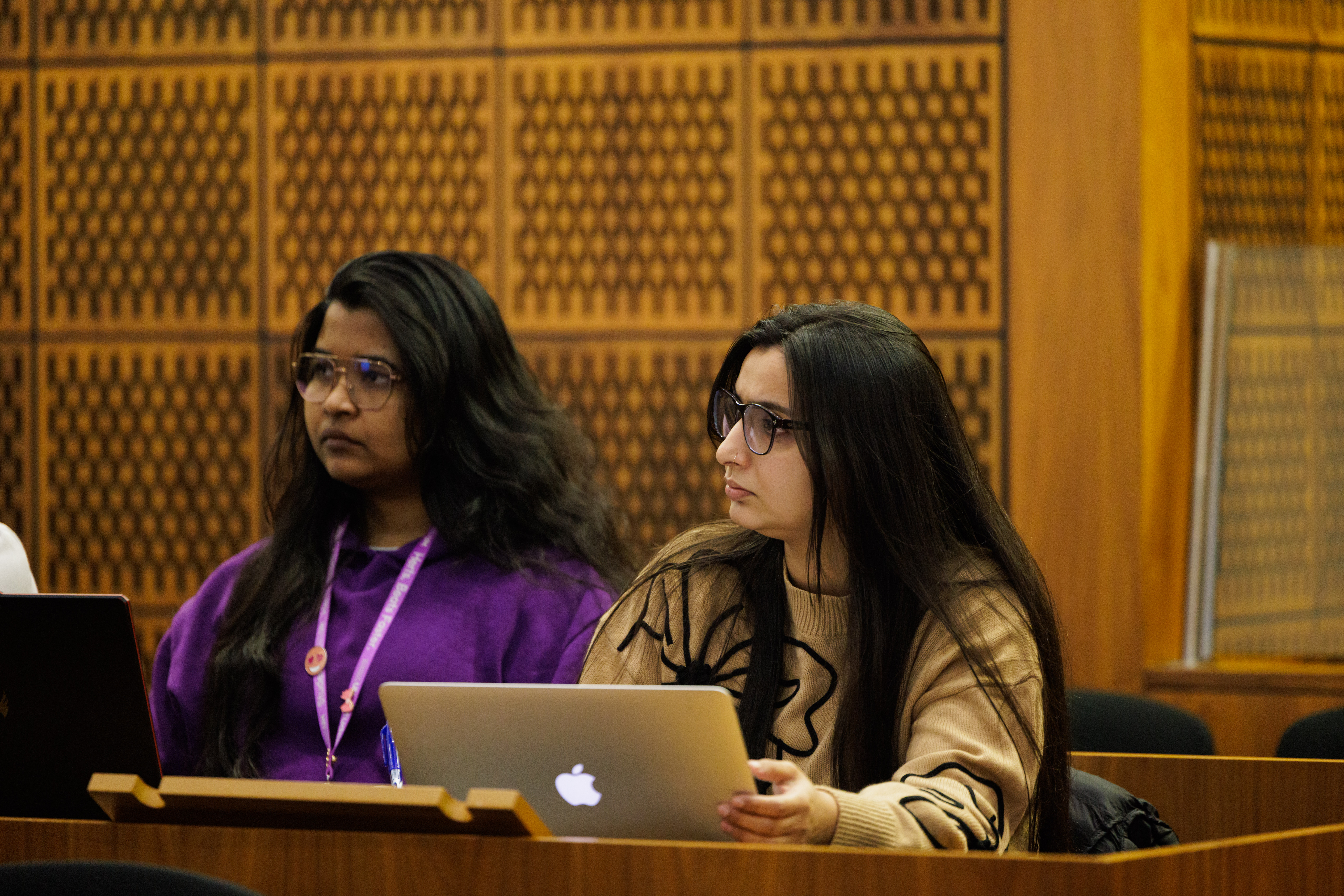 image of students in the law court
