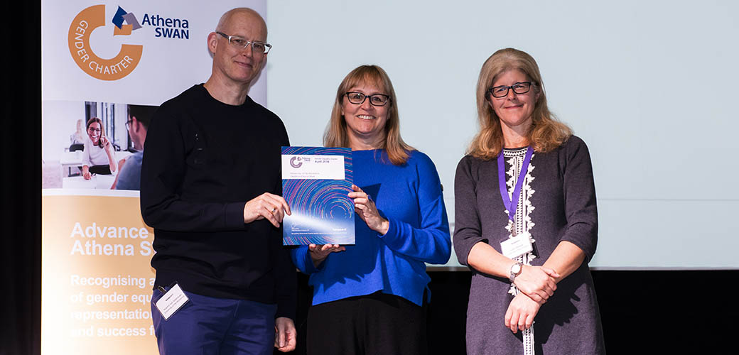 HSK collecting Athena SWAN award