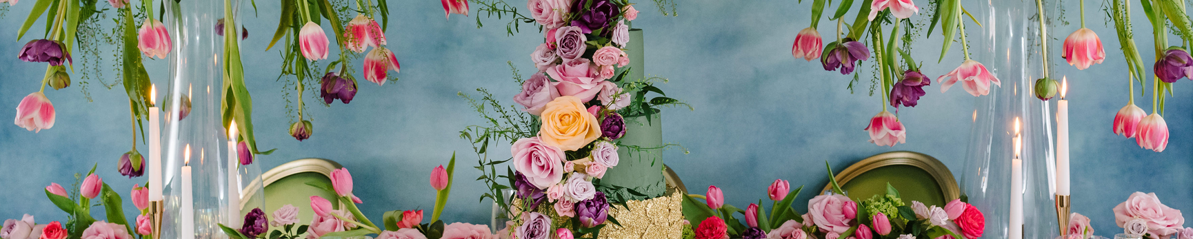 Wedding cake on a top table