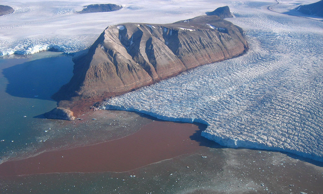 melting glacier