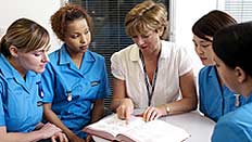 Nurses working 