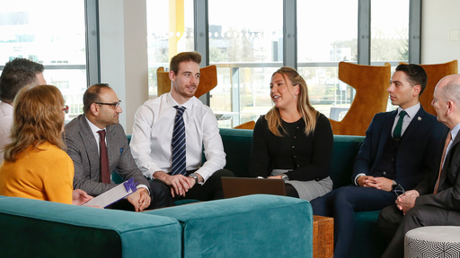 Team chatting in Enterprise Hub