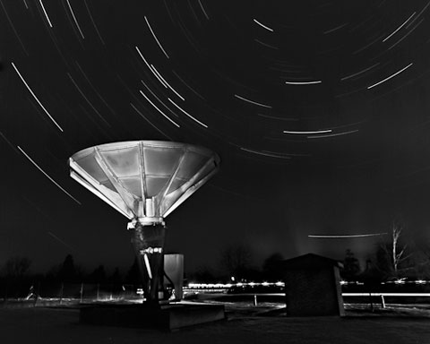 Star trails over the Forrest telescope